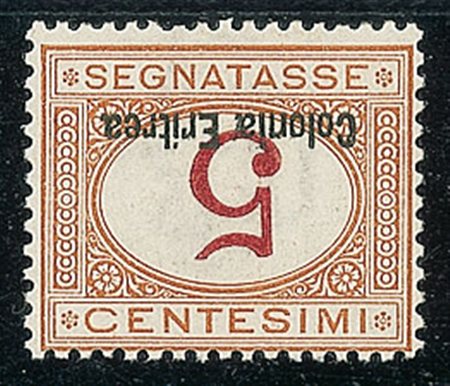 COLONIE E POSSEDIMENTI - 1920 - 5 cent - soprastampa capovolta - gomma...