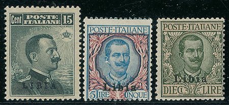 COLONIE E POSSEDIMENTI - Libia - 1912/1915 - Soprastampati - serie completa -...