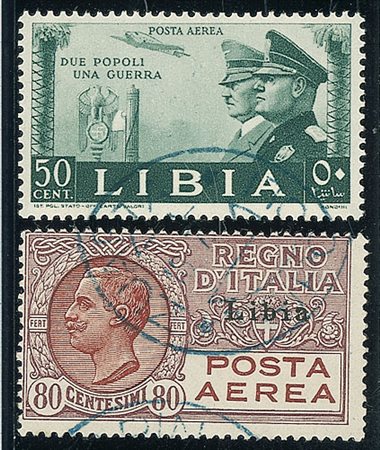 COLONIE E POSSEDIMENTI - 1928/1941 - Fratellanza d’Armi + Aerea - 10 valori...