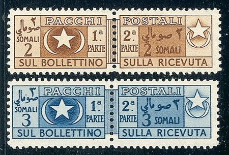 COLONIE OCCUPAZIONI STRANIERE - Somalia Afis - 1950 - Pacchi Postali - serie...