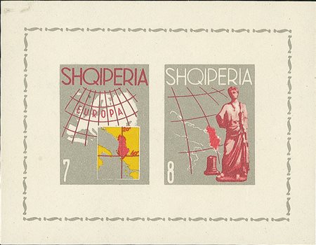 EUROPA - Foglietti Europa - 2 foglietti - dentellato + non dentellato - gomma...