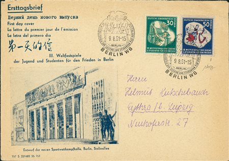 EUROPA - DDR - Giochi della Gioventù - 9.8.51 - Caffaz