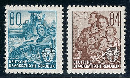 EUROPA - 1953 - Primo Quinquennale - 18 valori - serie completa - gomma...