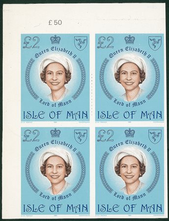 EUROPA - 1981 - 2 sterline - quartina non dentellata (tipo 191)