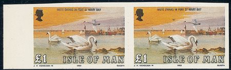 EUROPA - 1983 - Uccelli Marini - 4 valori tutti in coppie non dentellate...