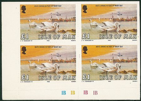 EUROPA - 1983 - Uccelli Marini - 4 valori in quartine non dentellate (241/244)