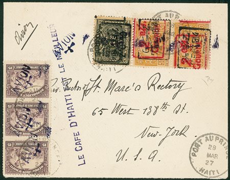 OLTREMARE - Haiti - De Pinedo - Le Cafè d’Haiti.... - aerogramma da Port au...