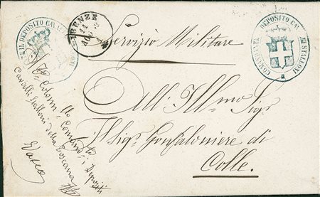 PREFILATELICHE-FRANCHIGIE-DOCUMENTI - Comandante Deposito Cavalli Stalloni -...