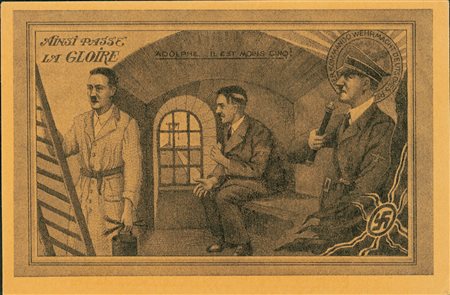 CARTOLINE D'EPOCA - Propaganda contro Hitler - Ainsi passe la Gloire -...