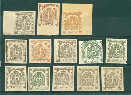 LOTTI VOLUMINOSI - MODENA - Governo Provvisorio - Ristampe - tredici ristampe