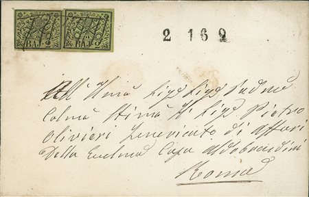 LOTTI VOLUMINOSI - PONTIFICIO - 1860/1866 - sei lettere col 2 bai e...