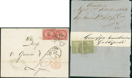 LOTTI VOLUMINOSI - REGNO - una circolare sotto fascia + una lettera (14 DLR...