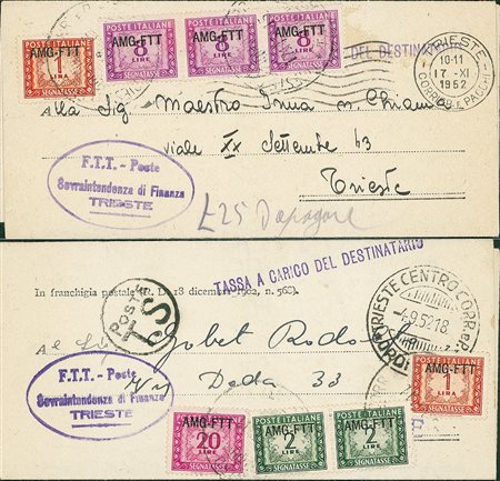 LOTTI VOLUMINOSI - TRIESTE A - Tassate - 10 pieghi per città con tassa a...