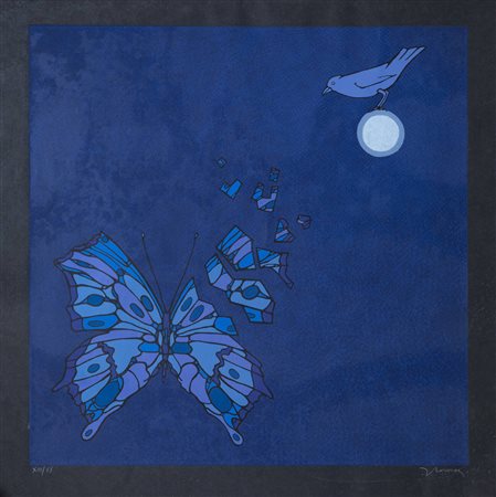 FRANCESCO CASORATI<BR>Torino 1934 - 2013<BR>"Farfalla con ala spezzata"