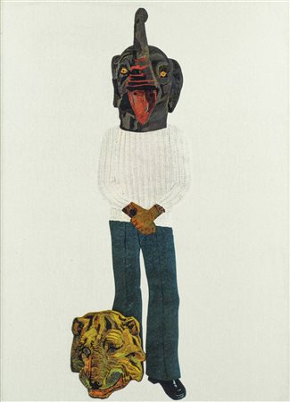 UGO NESPOLO<BR>Mosso Santa Maria (VC) 1941<BR>"Ipotesi dialettica" marzo 1974