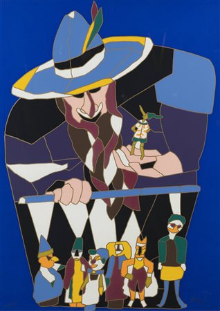 UGO NESPOLO<BR>Mosso Santa Maria (VC) 1941<BR>"Marionettista"