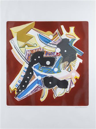 UMBERTO MASTROIANNI<BR>Fontana Liri (FR) 1910 - 1998 Marino (Roma)<BR>"Composizione astratta"