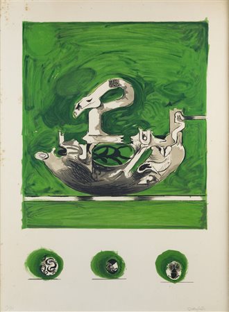 GRAHAM SUTHERLAND<BR>Londra (Gran Bretagna) 1903 - 1981<BR>"Senza titolo"