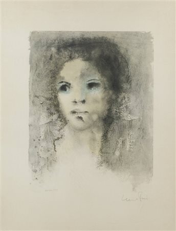 LEONOR FINI<BR>Buenos Aires (Argentina) 1908 - 1996 Parigi (Francia)<BR>"Volto femminile" 1960 circa