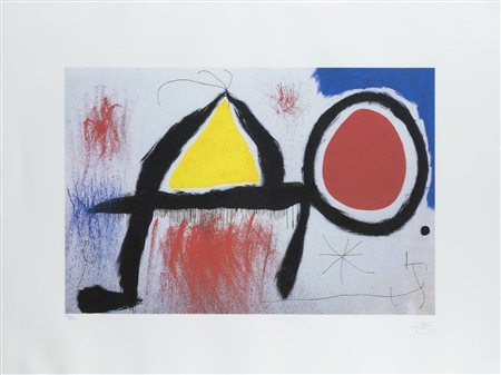 JOAN MIRO'<BR>Barcellona (Spagna) 1893 - 1983 Palma (Spagna)<BR>"Senza titolo"