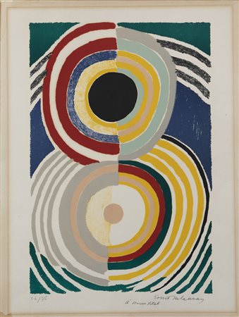 SONIA DELAUNAY<BR>Ucraina 1885 - 1979 Parigi<BR>"Senza titolo"