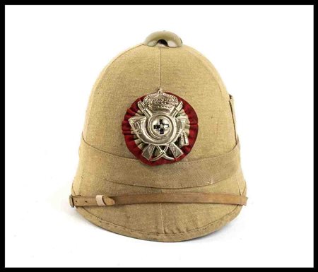 ITALIA, Regno
Casco coloniale dei cacciatori d’Africa