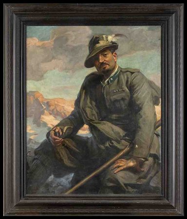 ITALIA, Regno
Mattia TRAVERSO (1885-1956)
Ritratto di Italo Balbo in divisa da alpino, Grande Guerra