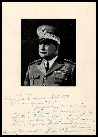 ITALIA, Regno
Foto con dedica di generale 