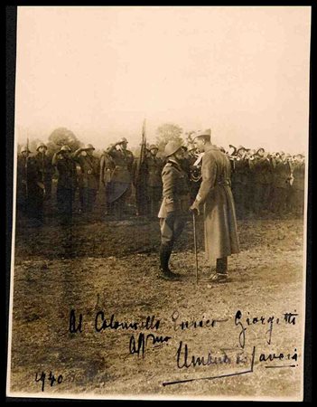 ITALIA, Regno
Foto di Umberto II con dedica, datata 1940