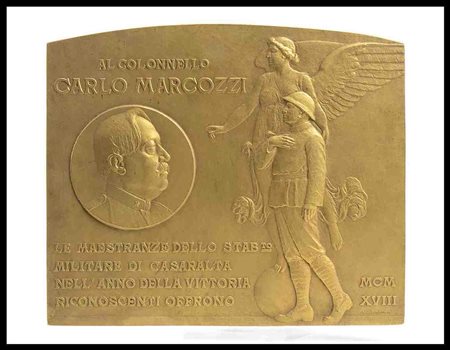 ITALIA, Regno
Targa commemorativa: AL COLONELLO CARLO MARCOZZI