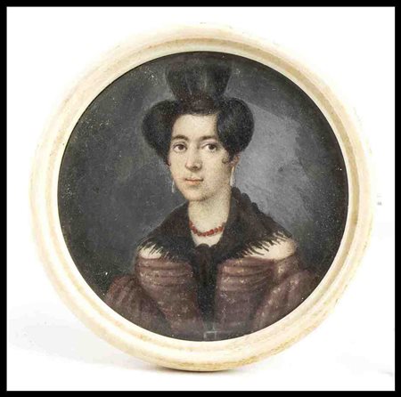 

Ritratto in miniatura di giovane donna, 1831