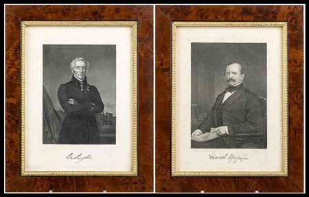 

Lotto di due ritratti: Sir Arthur Wellesley, I duca di Wellington e Otto von Bismarck 