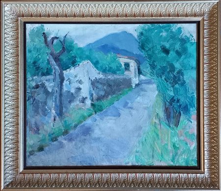 Bertucci Giacomo (Bardi 1903-1982) Paesaggio della Versilia olio su tela...