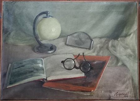 Gasparini Luigi (Zenson di Piave 1856-1926) Natura morta 1925 olio su tela...