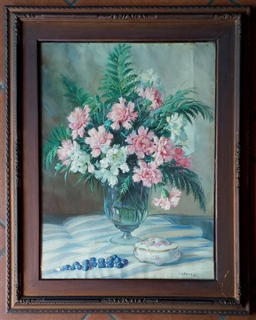 Graziani Alfio (Roncoferraro 1900-1981) Natura morta olio su tela cm.68x50...