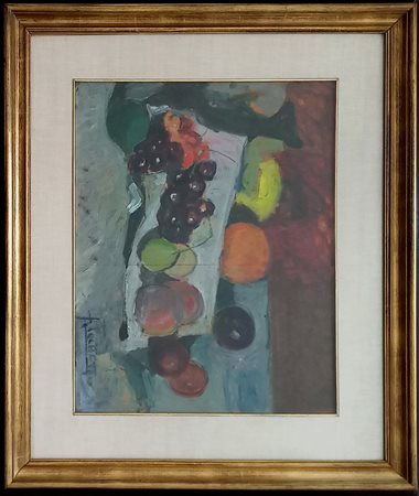 Ricchetti Luciano (Piacenza 1897-1977) Natura morta olio su tavola cm.40x50...