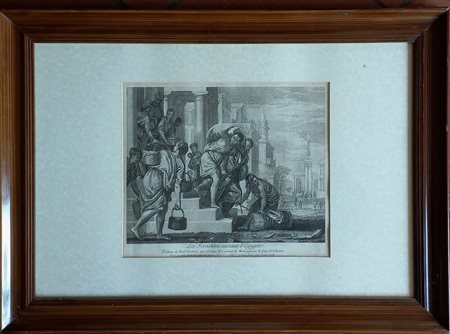 Jacob Louis (Lisieux 1696) Esodo dall'Egitto antica acquaforte da Paolo...