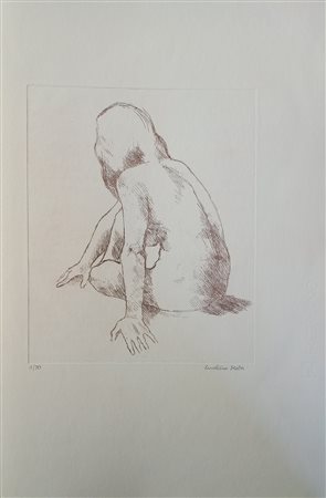 Mori Giorgio (1930) Nudo acquaforte cm.50x35 esemplare 1/70 firmata in basso...