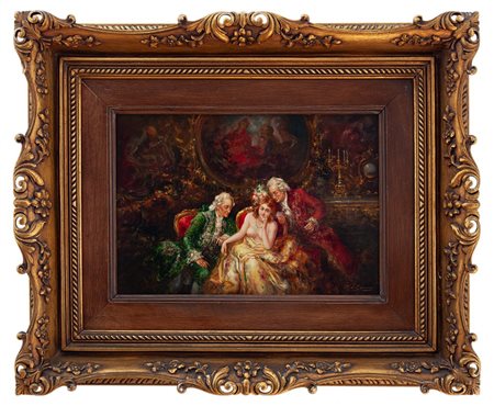 Pablo D’Espinosa Spagna 1849-1919 Scena galante 