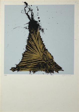 Emilio Scanavino (1922 - 1986) TRAMATURA litografia, cm 69x49; es. 17/49...