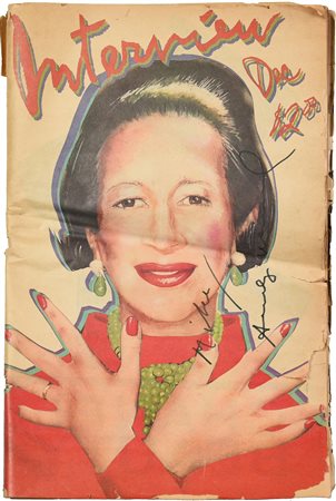 Andy Warhol (1928 - 1987) INTERVIEW, DIANA VREELAND pennafeltro su copertina...