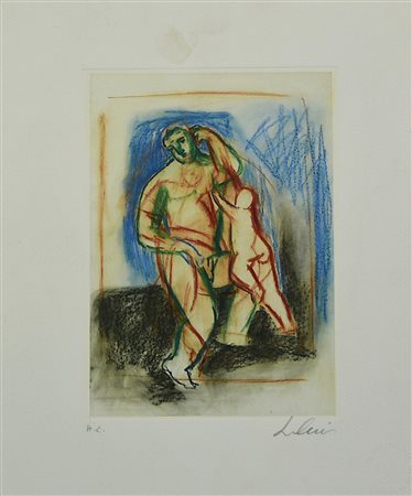 Sandro Chia (1946) SENZA TITOLO, 2008 acquaforte-acquatinta, cm 21x15,5, su...