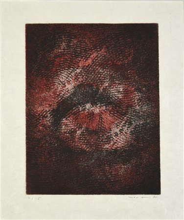 Max Ernst (1891 - 1976) DA: PAROLES PEINTES I, 1962 acquaforte-acquatinta su...