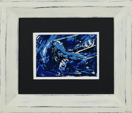 Mario Schifano (1934 - 1998) LOOPING, 1988 serigrafia polimaterica su lastra...