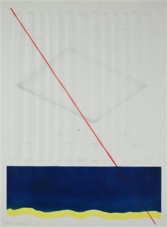 Agostino Bonalumi (1935 - 2013) SENZA TITOLO, 1988 calcografia e serigrafia...