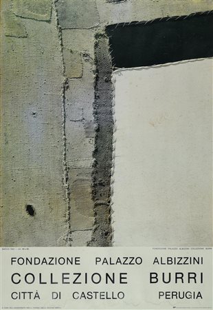 MANIFESTO COLLEZIONE BURRI stampa tipografica, cm 100x68 Manifesto della...