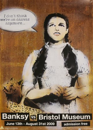 BANKSY VS BRISTOL MUSEUM stampa tipografica, cm 59x42 Manifesto della mostra...