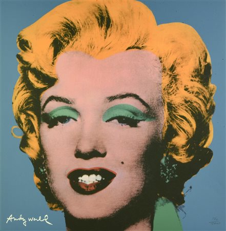 D'apres Andy Warhol MARILYN fotolitografia su cartoncino, cm 60x60; es....