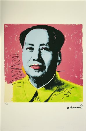D'apres Andy Warhol MAO fotolitografia su carta Arches, cm 57x38; es. 93/100...