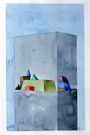 MORISHITA KEIZO (Giappone 1944 - Milano 2003) "Senza titolo" Acquerello su...